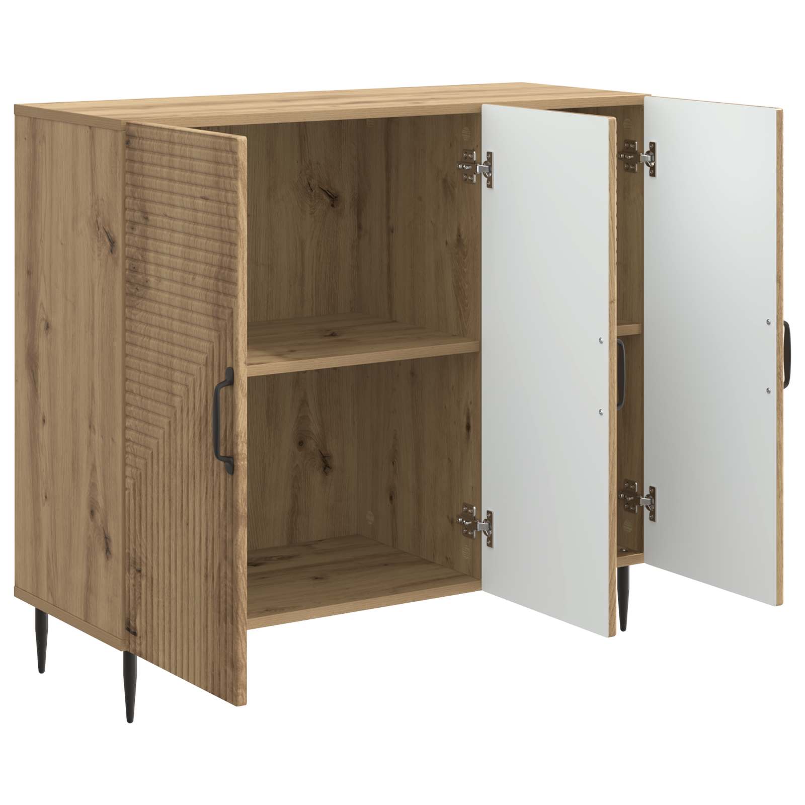 Sideboard Artisan-Eiche 89 x 34,5 x 80 cm Holzwerkstoff