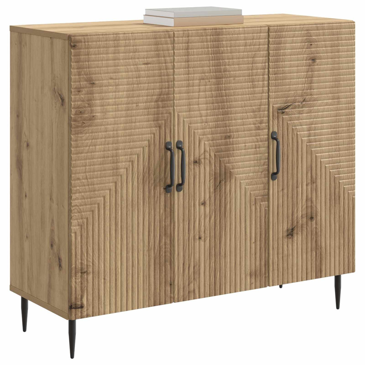 Sideboard Artisan-Eiche 89 x 34,5 x 80 cm Holzwerkstoff