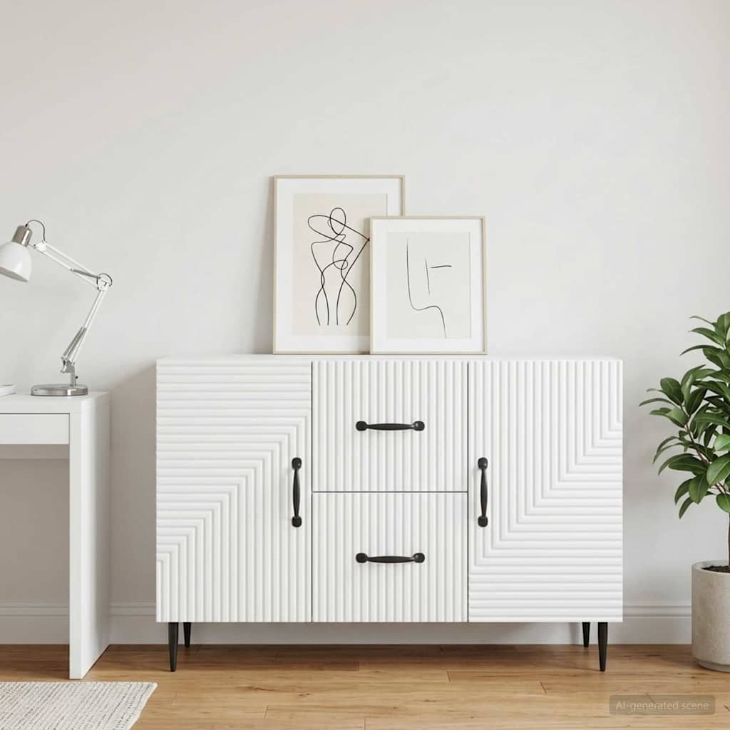 Sideboard Weiß 89 x 34,5 x 60 cm Holzwerkstoff