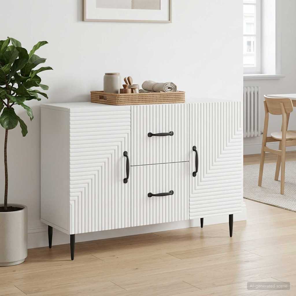 Sideboard Weiß 89 x 34,5 x 60 cm Holzwerkstoff