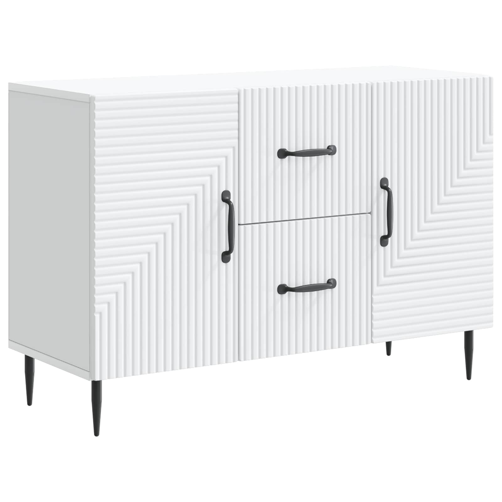 Sideboard Weiß 89 x 34,5 x 60 cm Holzwerkstoff