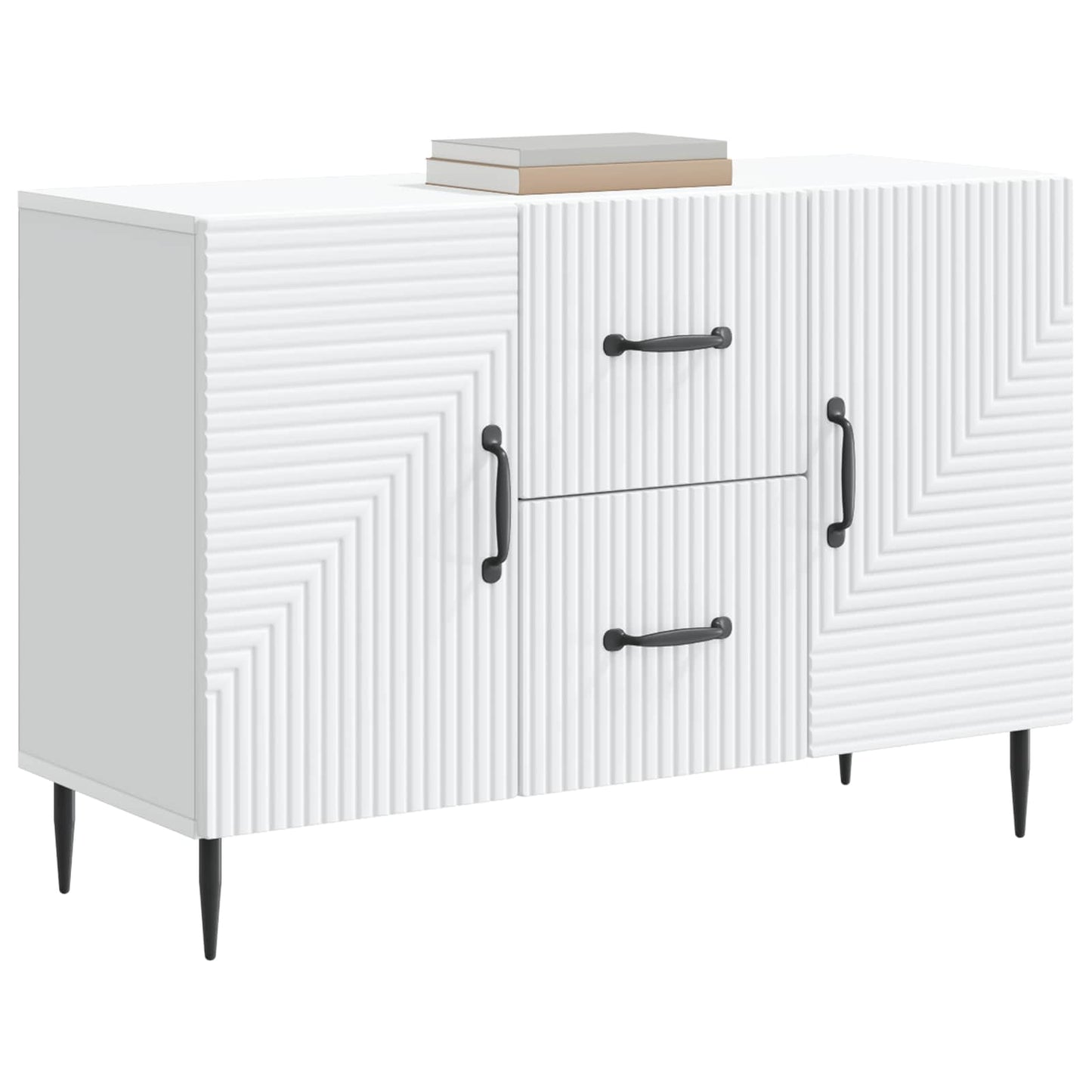 Sideboard Weiß 89 x 34,5 x 60 cm Holzwerkstoff