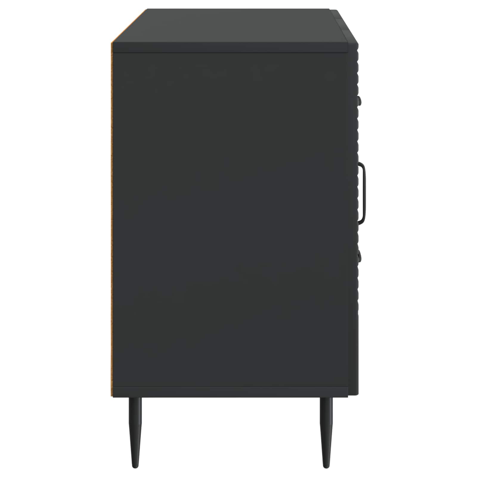 Sideboard Schwarz 89 x 34,5 x 60 cm Holzwerkstoff
