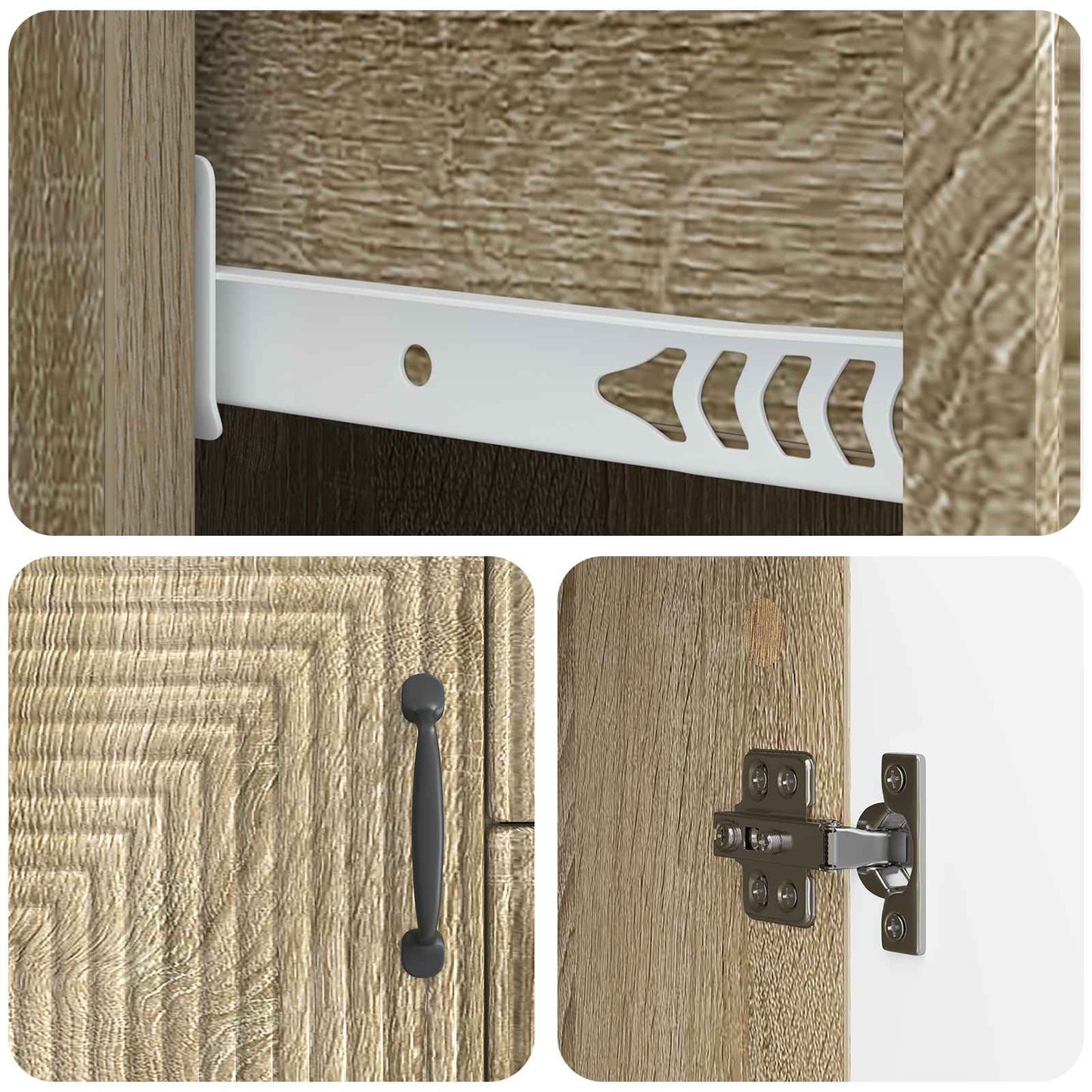 Sideboard Sonoma-Eiche 89 x 34,5 x 60 cm Holzwerkstoff