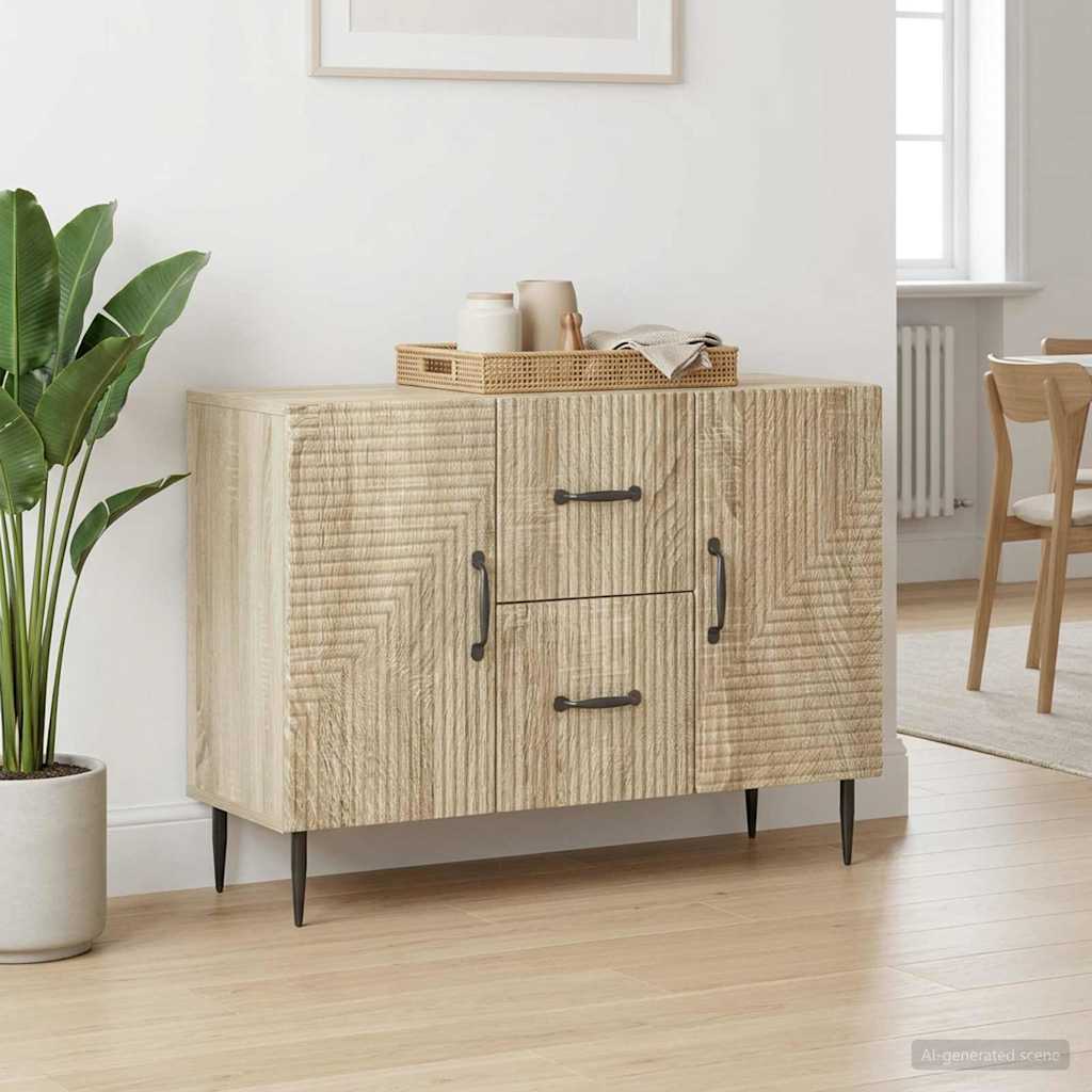 Sideboard Sonoma-Eiche 89 x 34,5 x 60 cm Holzwerkstoff