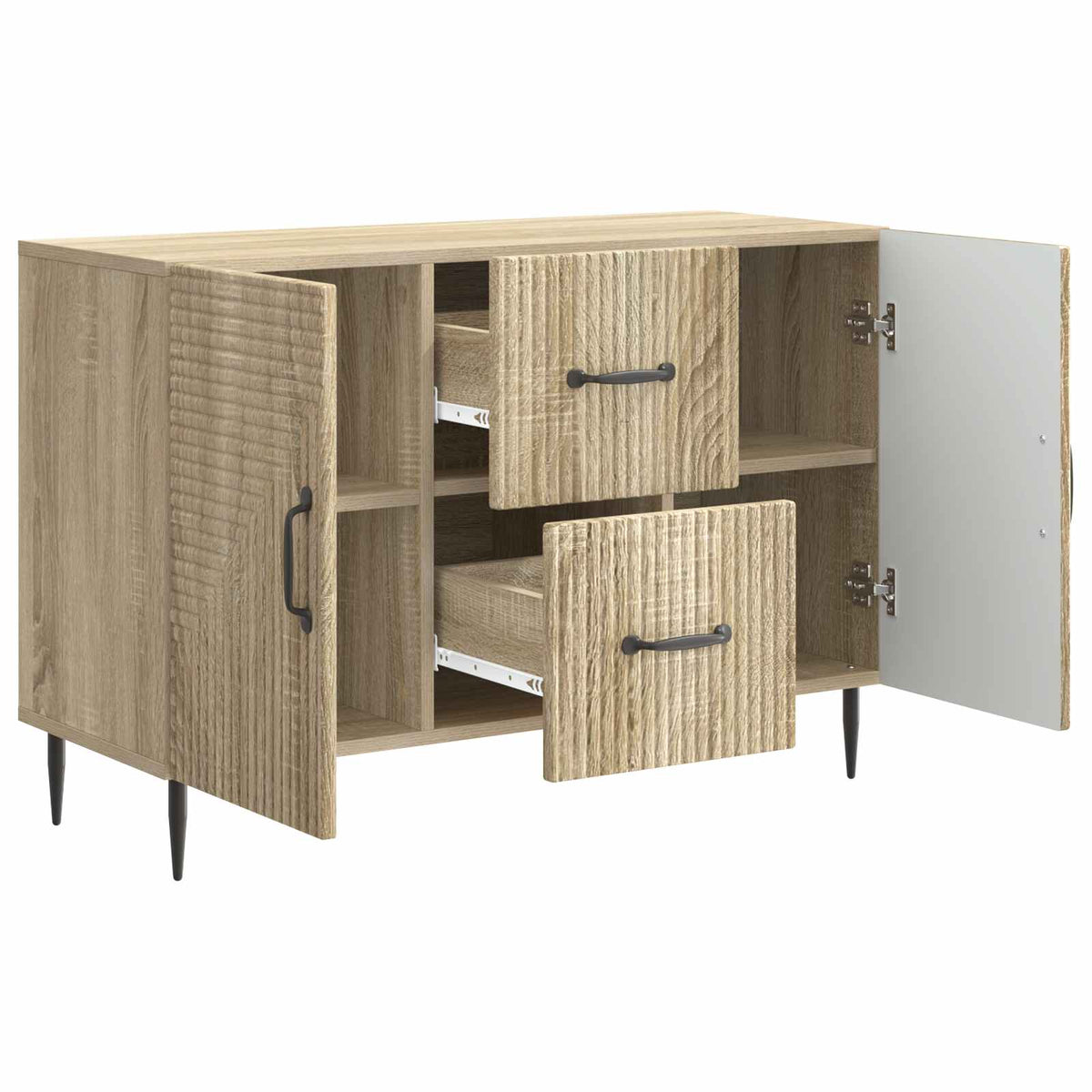 Sideboard Sonoma-Eiche 89 x 34,5 x 60 cm Holzwerkstoff
