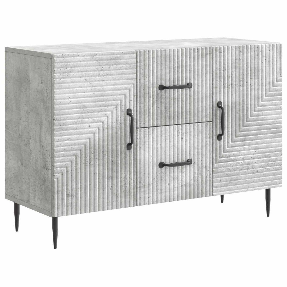 Sideboard Betongrau 89 x 34,5 x 60 cm Holzwerkstoff