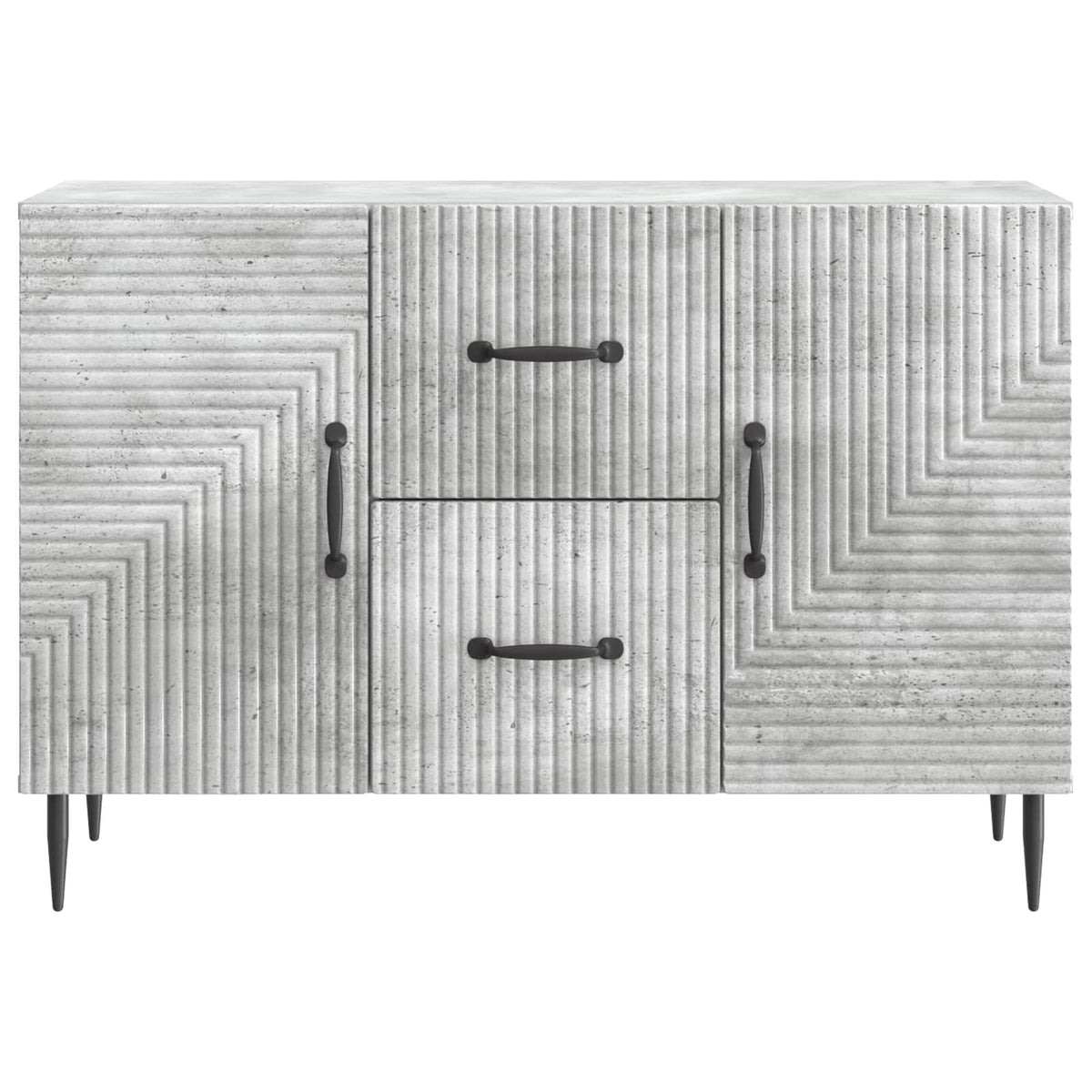 Sideboard Betongrau 89 x 34,5 x 60 cm Holzwerkstoff
