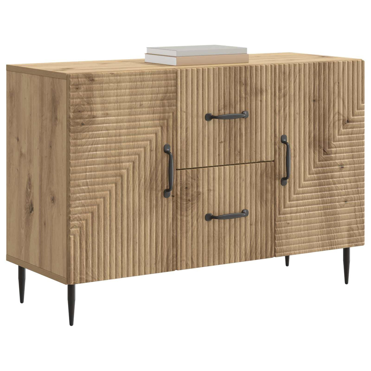 Sideboard Artisan-Eiche 89 x 34,5 x 60 cm Holzwerkstoff