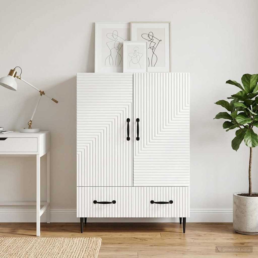 Sideboard Weiß 66 x 34,5 x 95 cm Holzwerkstoff