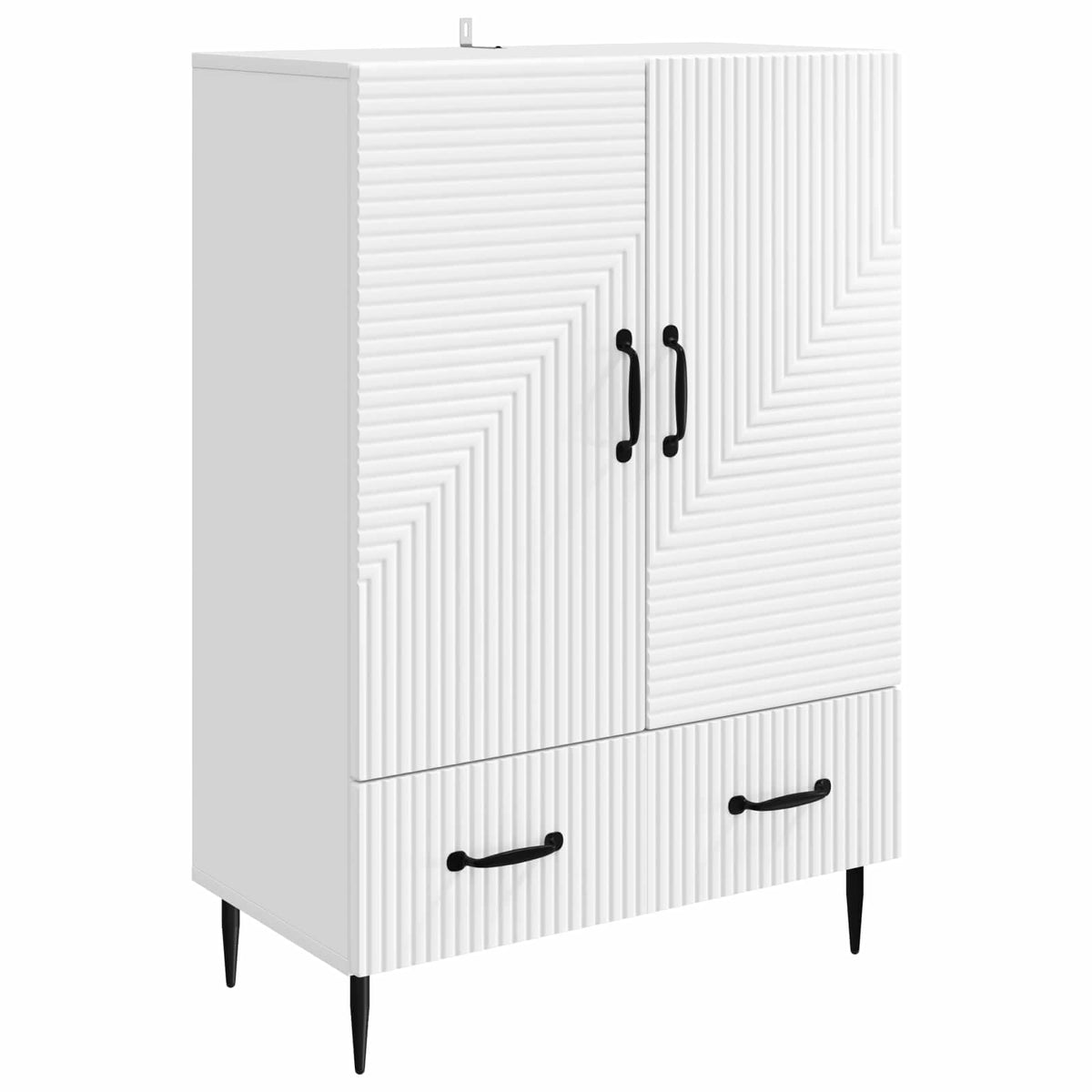 Sideboard Weiß 66 x 34,5 x 95 cm Holzwerkstoff
