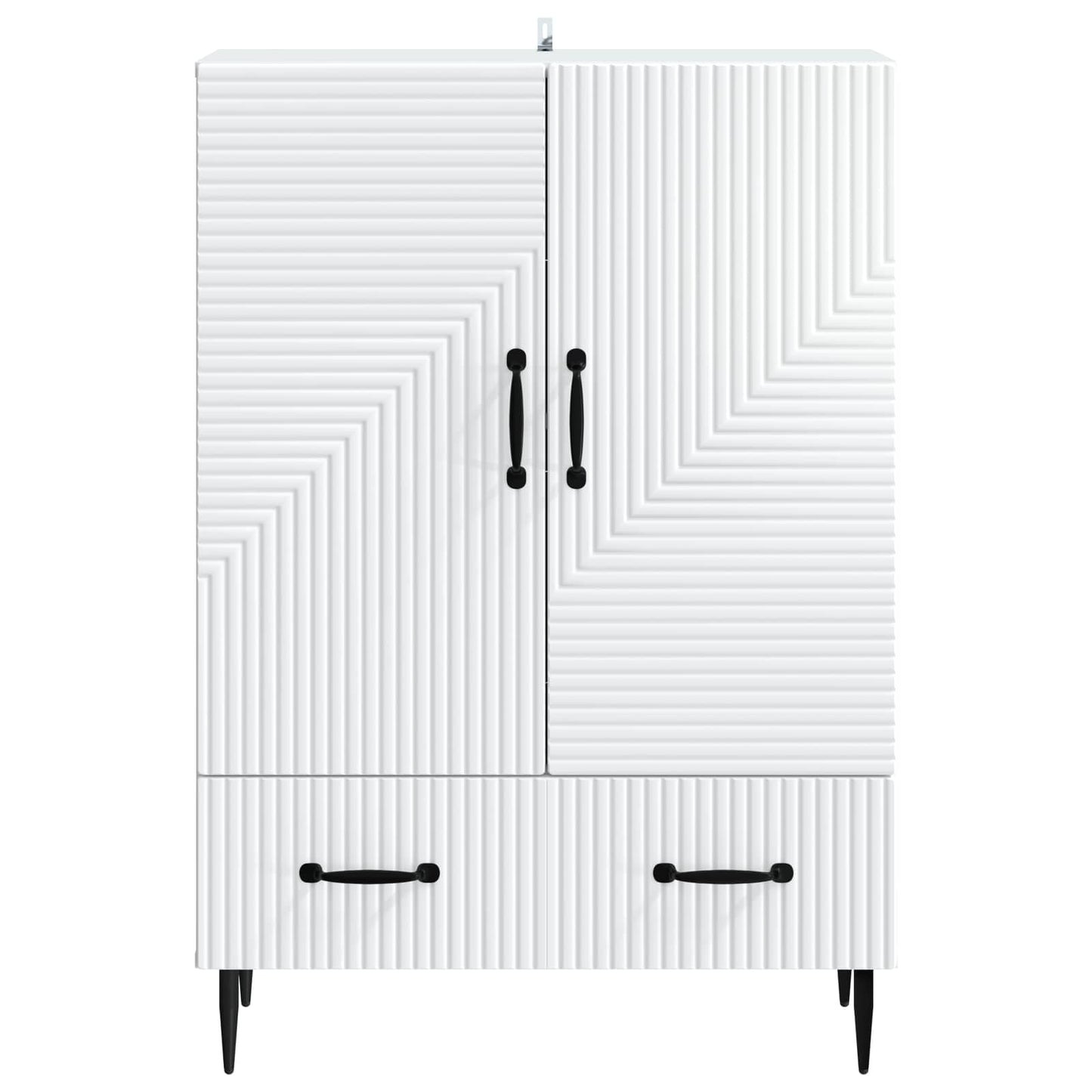 Sideboard Weiß 66 x 34,5 x 95 cm Holzwerkstoff