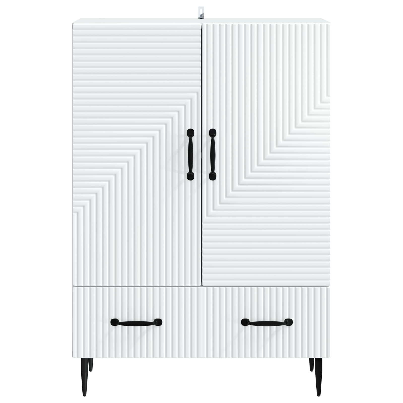 Sideboard Weiß 66 x 34,5 x 95 cm Holzwerkstoff