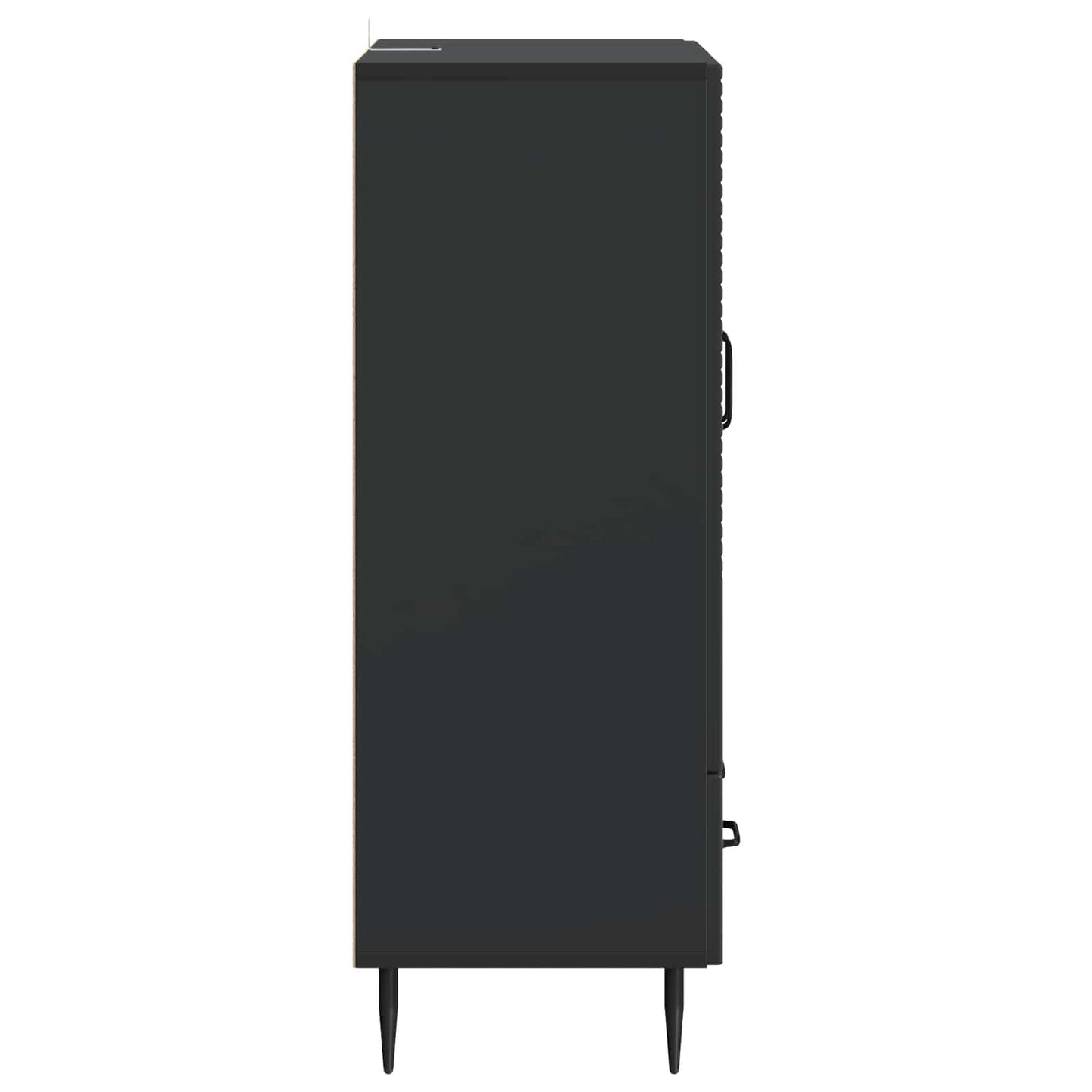 Sideboard Schwarz 66 x 34,5 x 95 cm Holzwerkstoff