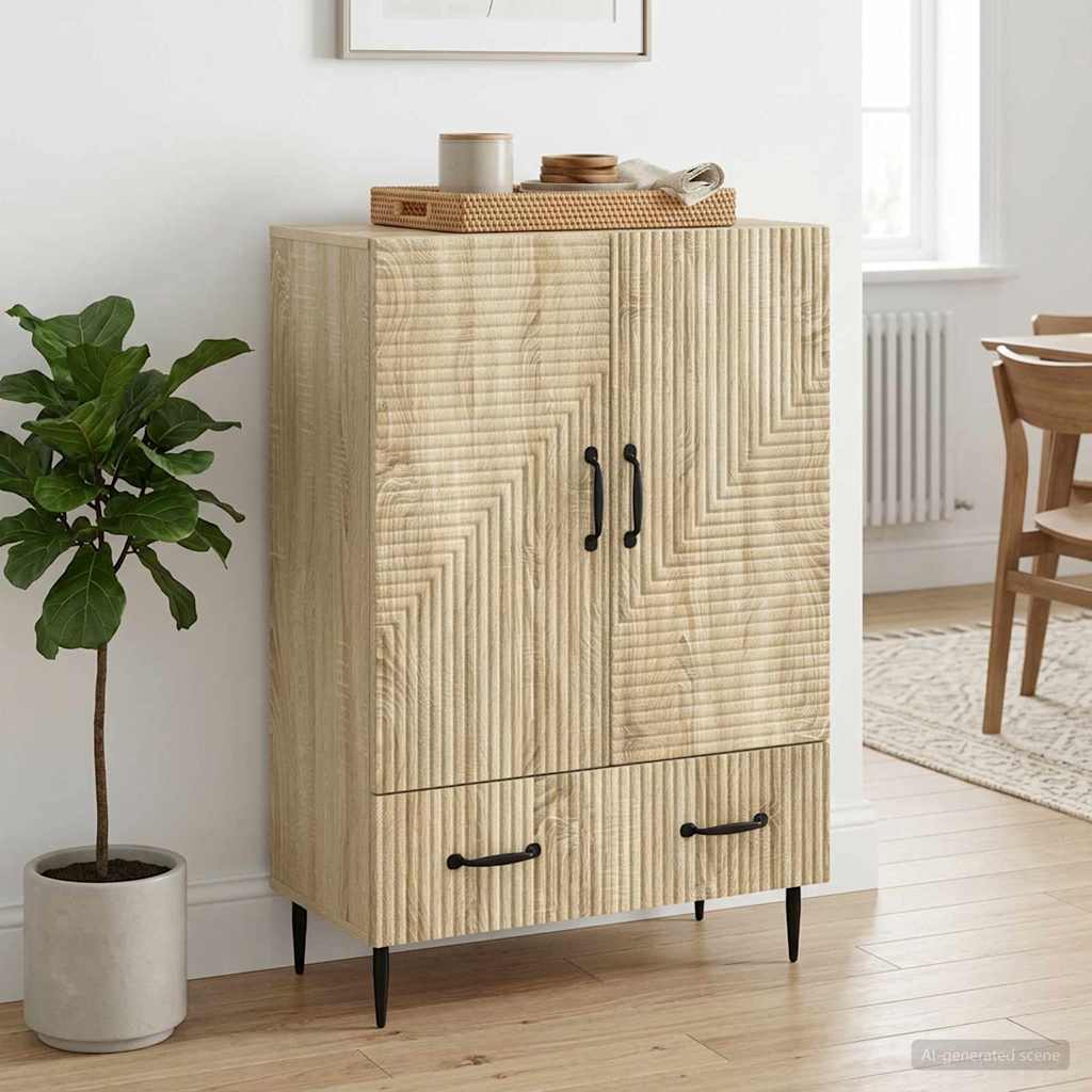 Sideboard Sonoma-Eiche 66 x 34,5 x 95 cm Holzwerkstoff