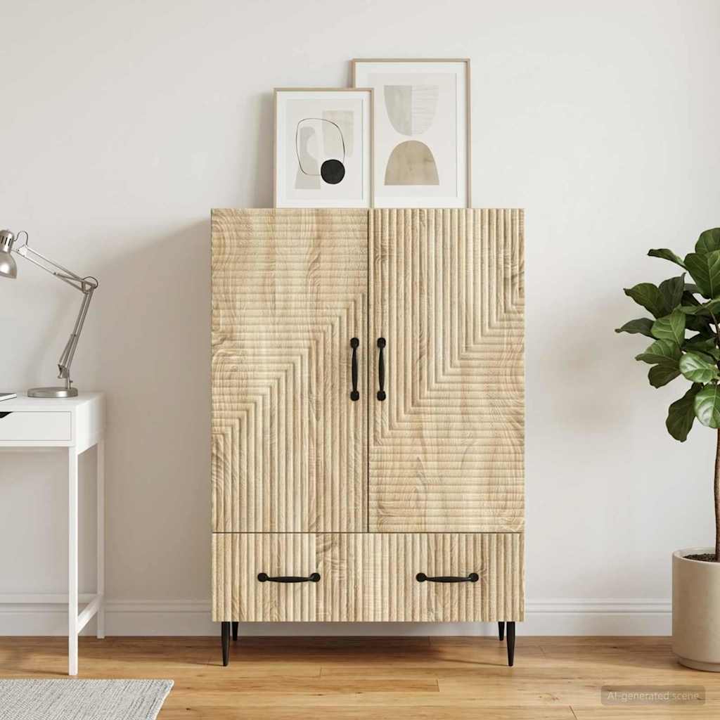 Sideboard Sonoma-Eiche 66 x 34,5 x 95 cm Holzwerkstoff