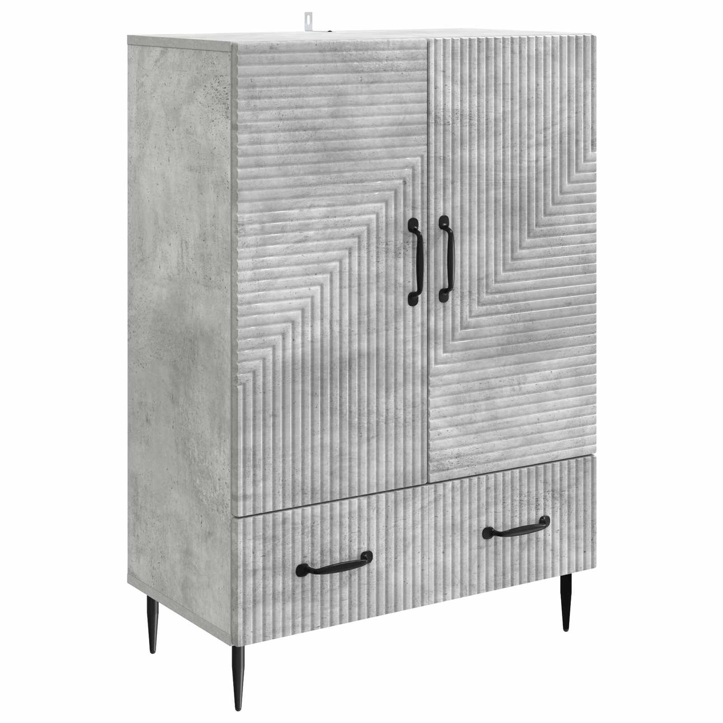 Sideboard Betongrau 66 x 34,5 x 95 cm Holzwerkstoff
