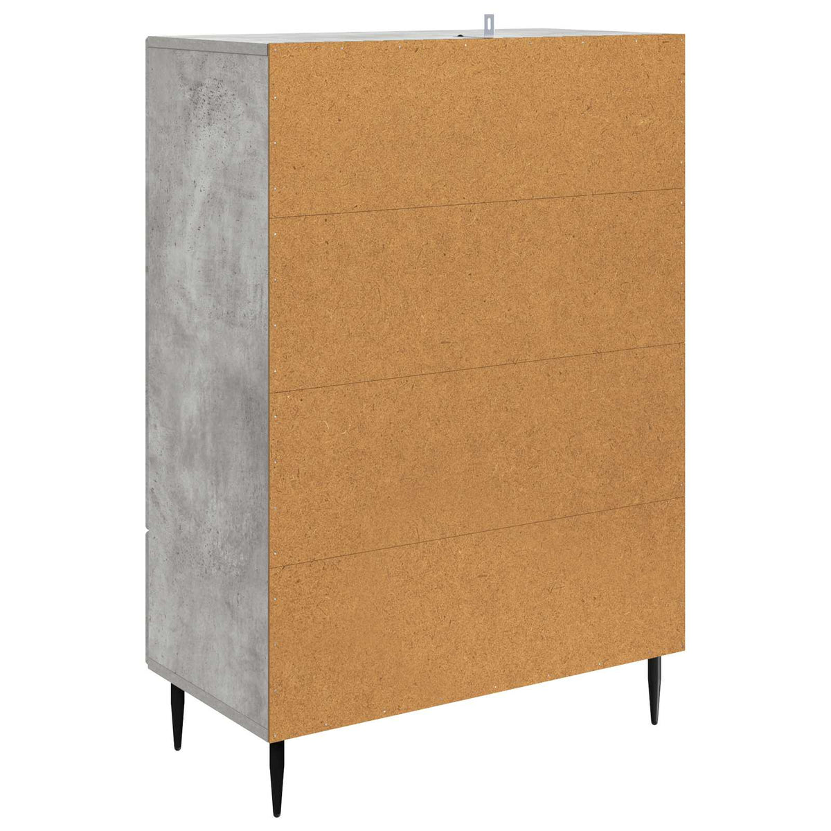 Sideboard Betongrau 66 x 34,5 x 95 cm Holzwerkstoff