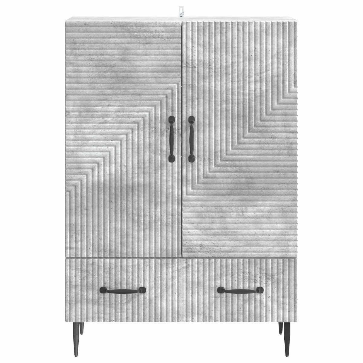 Sideboard Betongrau 66 x 34,5 x 95 cm Holzwerkstoff