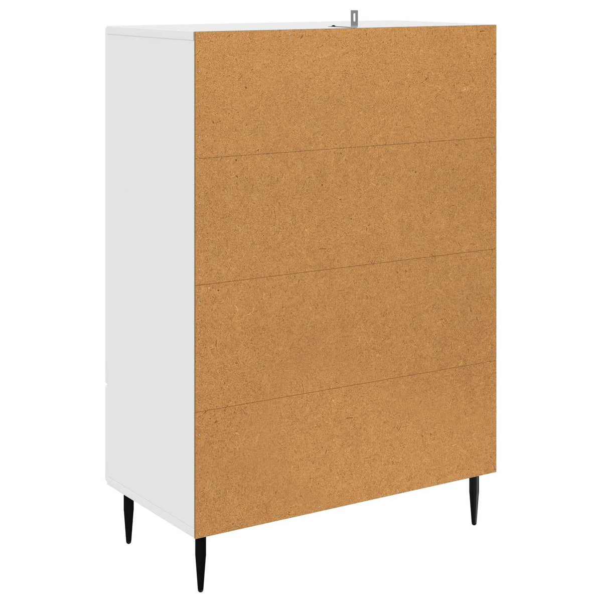 Sideboard Hochglanz Weiß 66 x 34,5 x 95 cm Holzwerkstoff