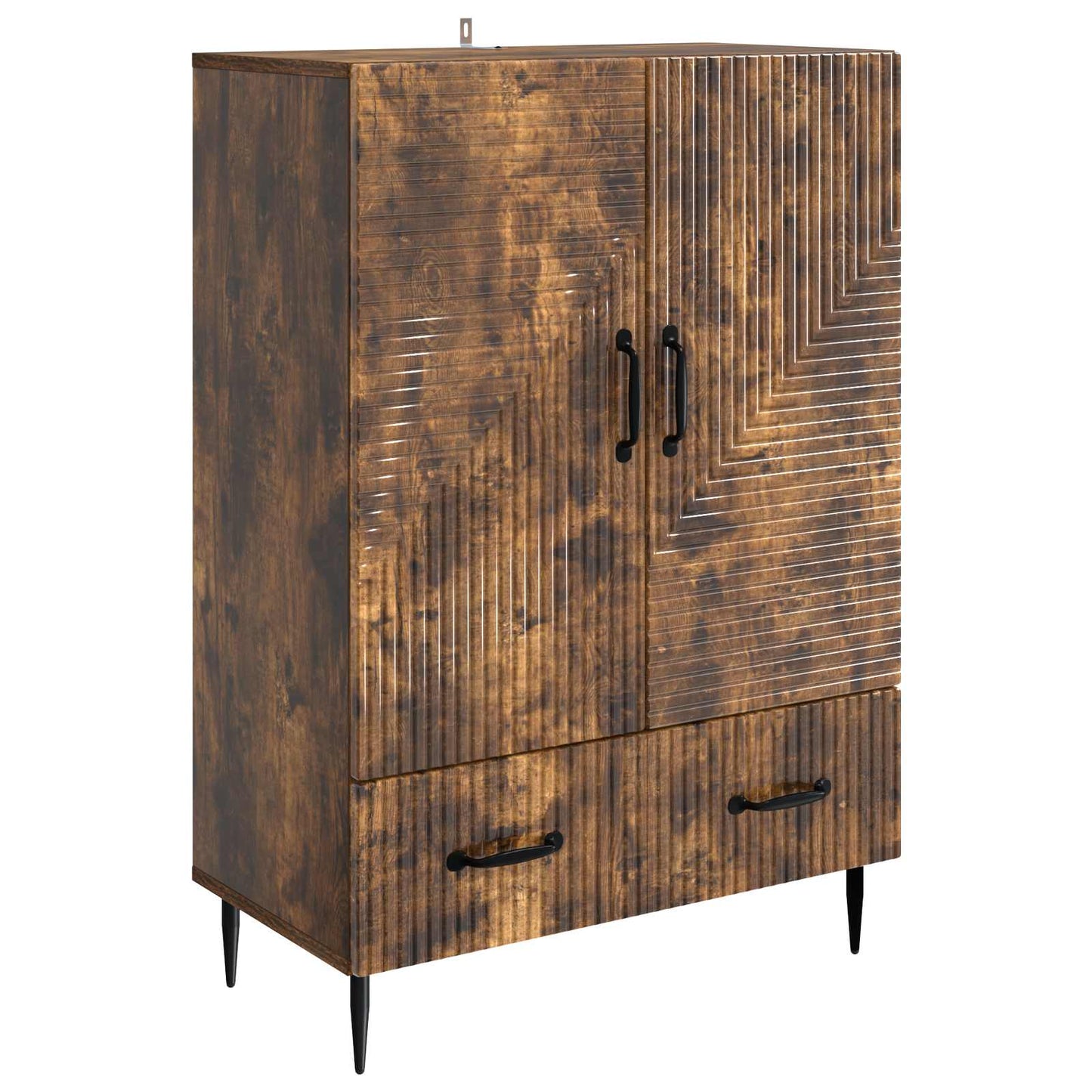 Sideboard Geräucherte Eiche 66 x 34,5 x 95 cm Holzwerkstoff