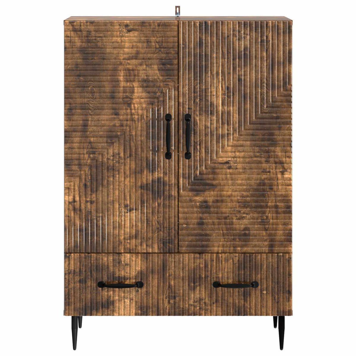 Sideboard Geräucherte Eiche 66 x 34,5 x 95 cm Holzwerkstoff