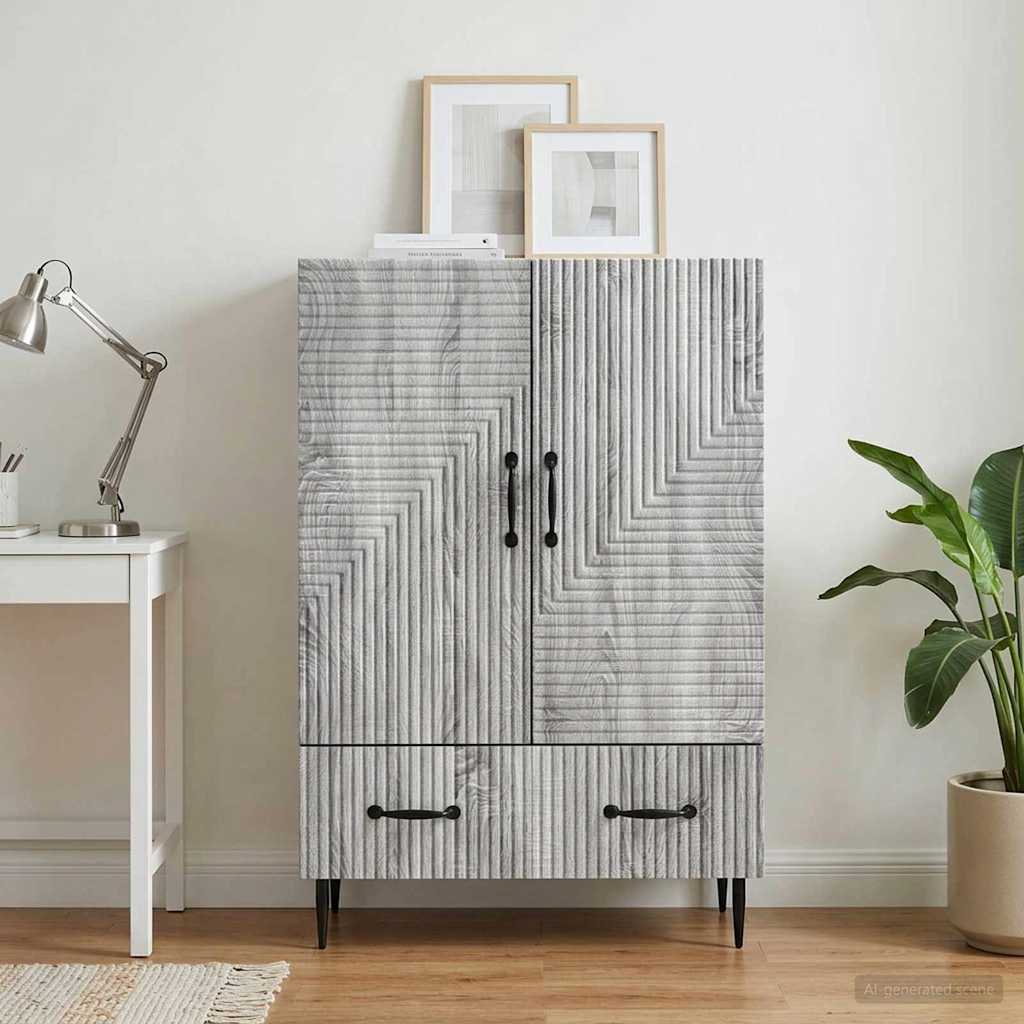 Sideboard Graues Sonoma 66 x 34,5 x 95 cm Holzwerkstoff