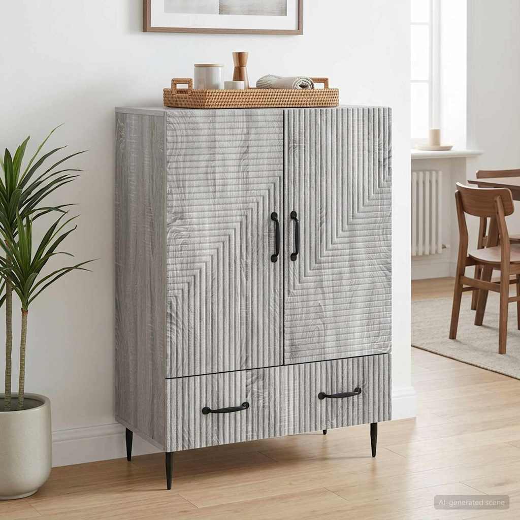 Sideboard Graues Sonoma 66 x 34,5 x 95 cm Holzwerkstoff