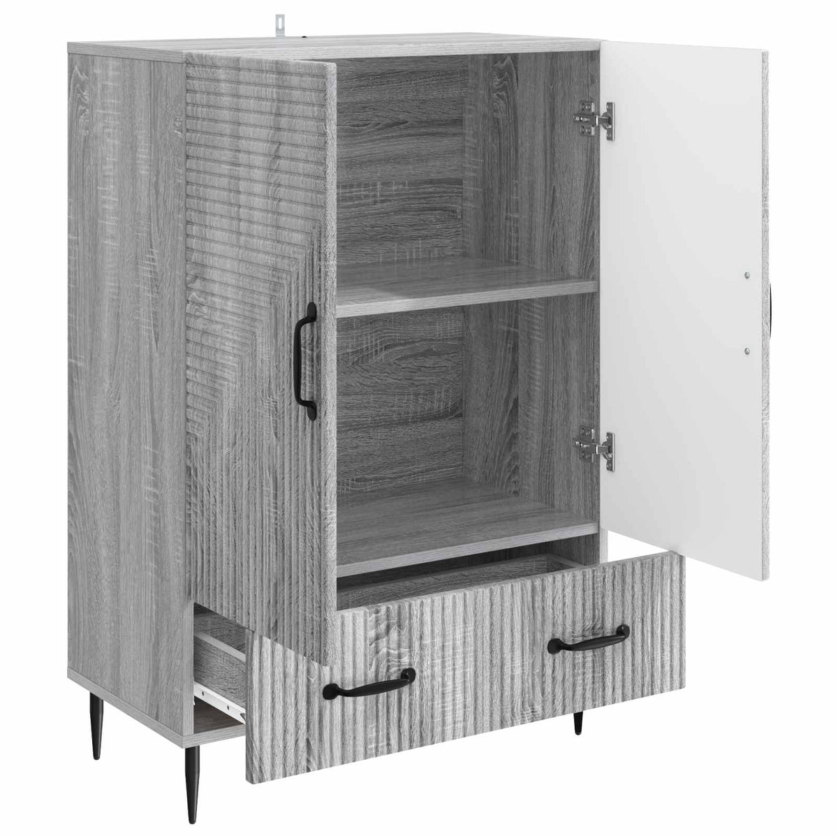 Sideboard Graues Sonoma 66 x 34,5 x 95 cm Holzwerkstoff