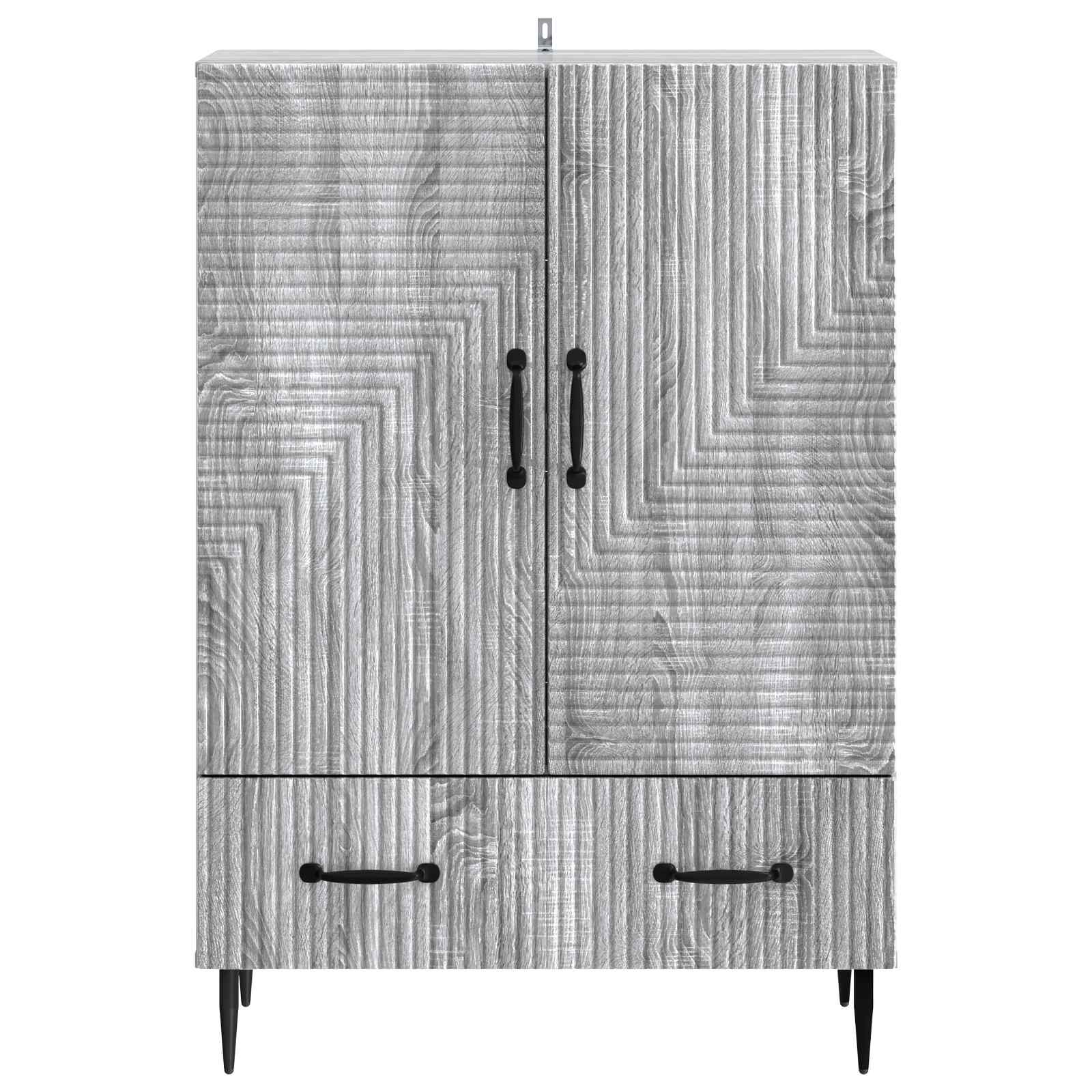 Sideboard Graues Sonoma 66 x 34,5 x 95 cm Holzwerkstoff