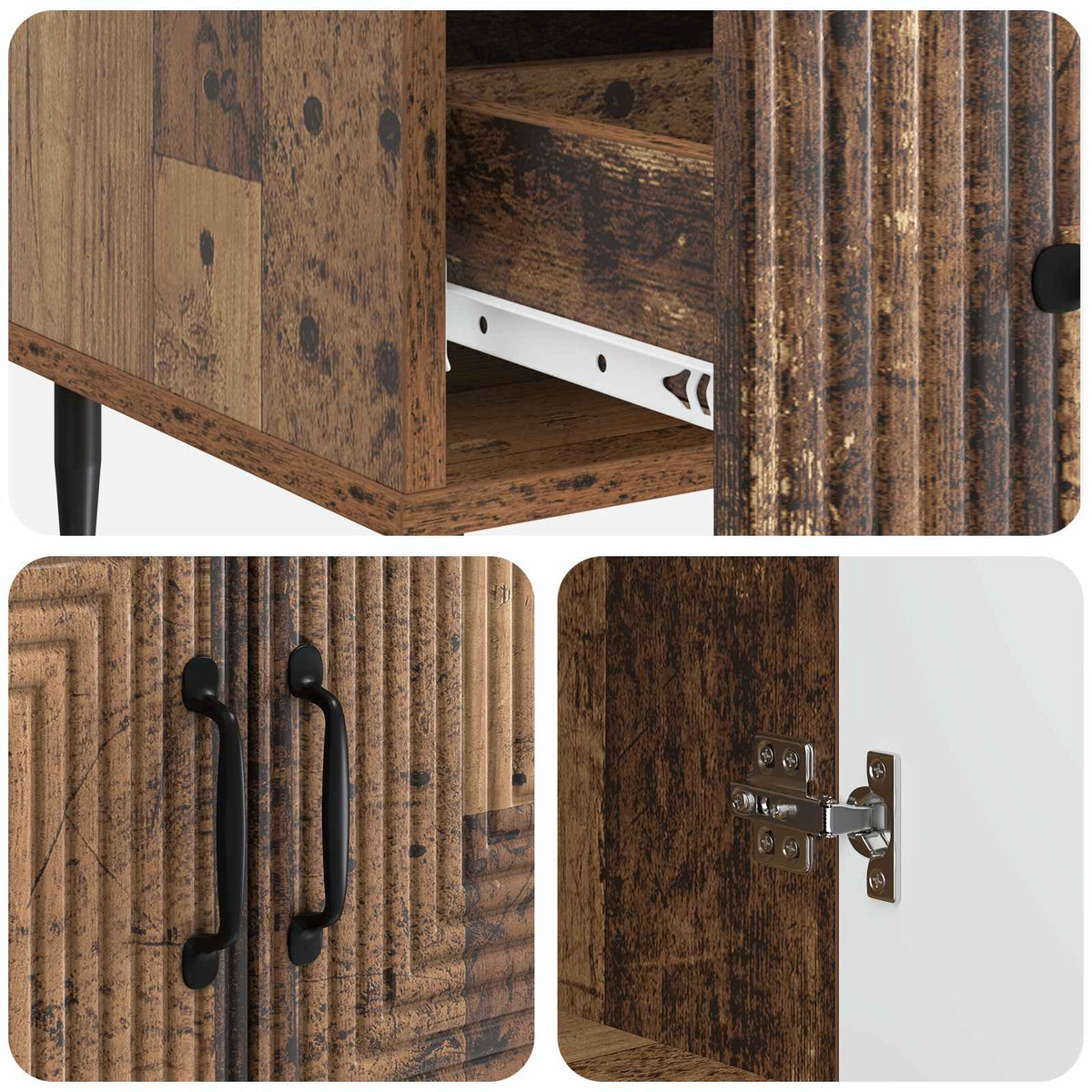 Sideboard Altholz 66 x 34,5 x 95 cm Holzwerkstoff