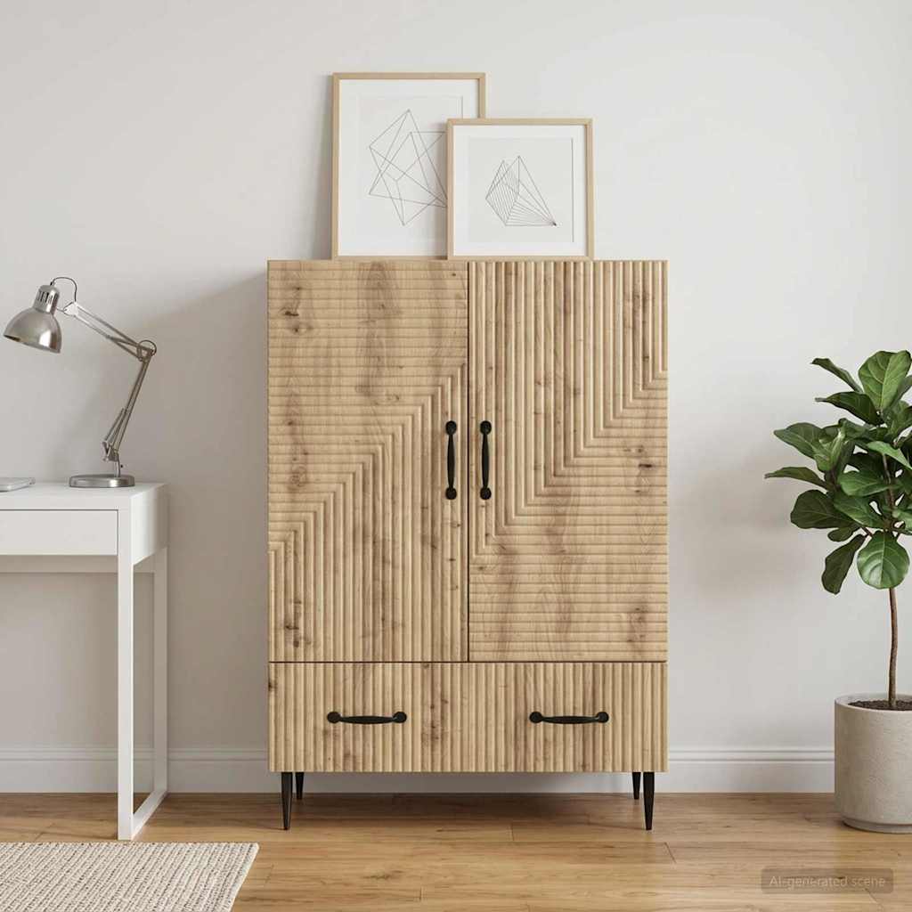 Sideboard Artisan-Eiche 66 x 34,5 x 95 cm Holzwerkstoff