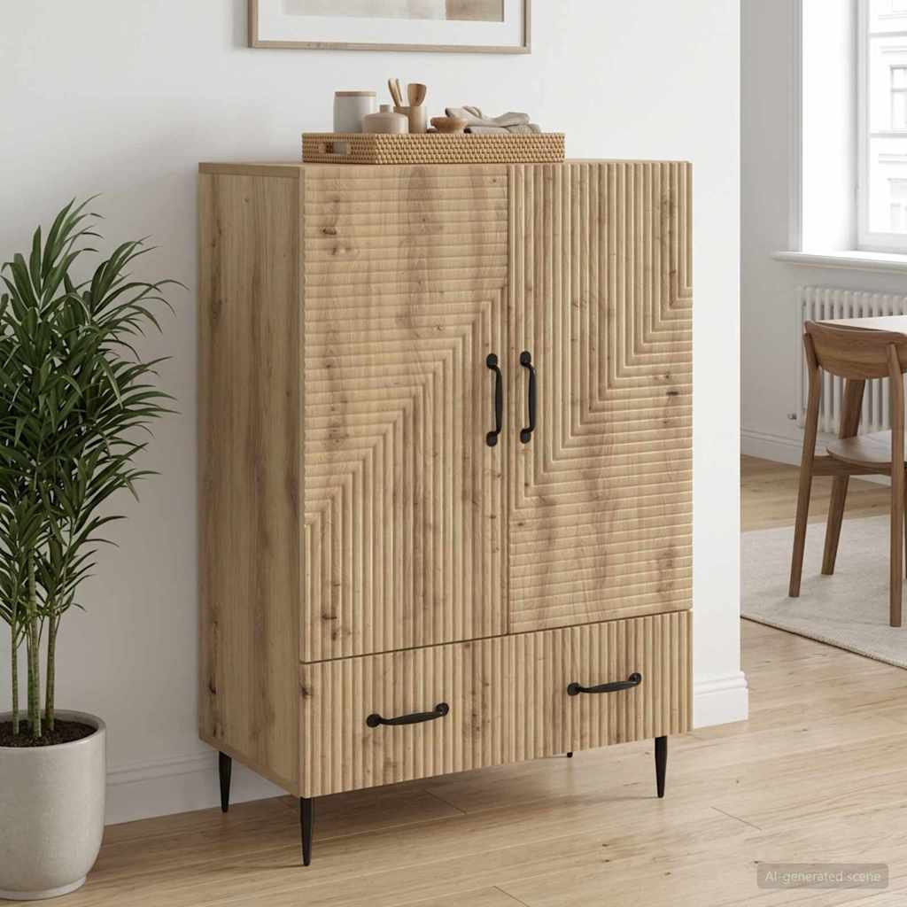 Sideboard Artisan-Eiche 66 x 34,5 x 95 cm Holzwerkstoff