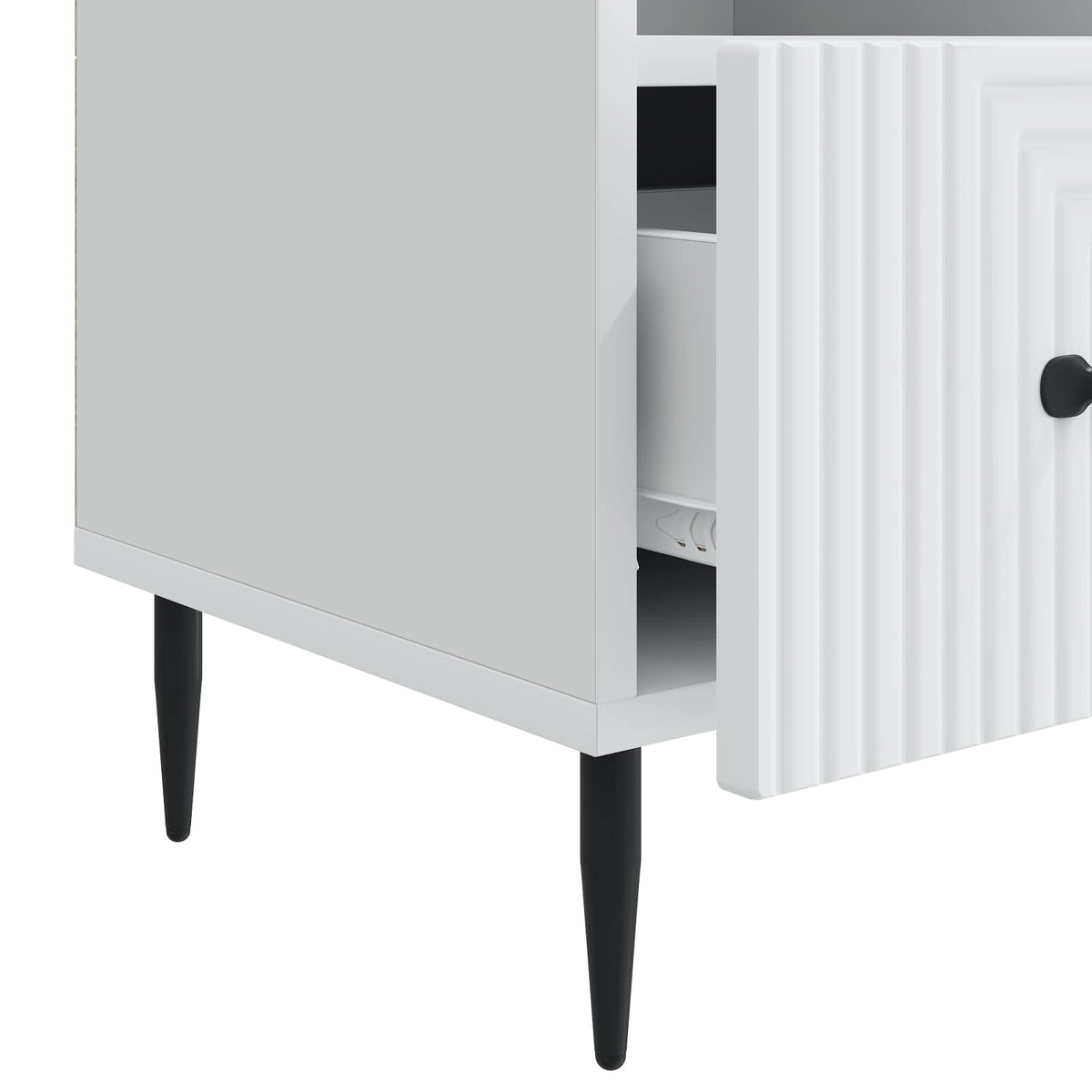TV-Schränk mit Schubladen Weiß 102 x 34,5 x 50 cm Holzwerkstoff