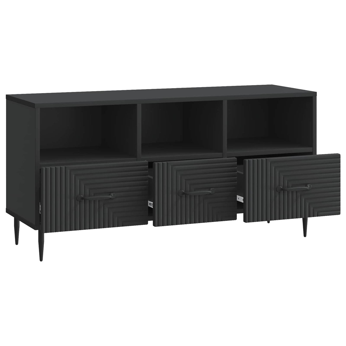 TV-Schränk Schwarz 102 x 34,5 x 50 cm Holzwerkstoff