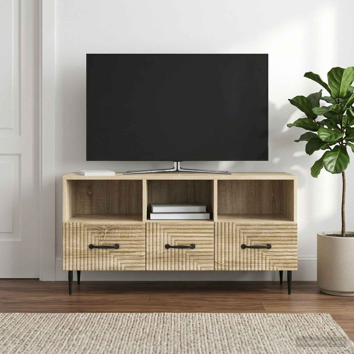 TV-Schränk Sonoma-Eiche 102 x 34,5 x 50 cm Holzwerkstoff