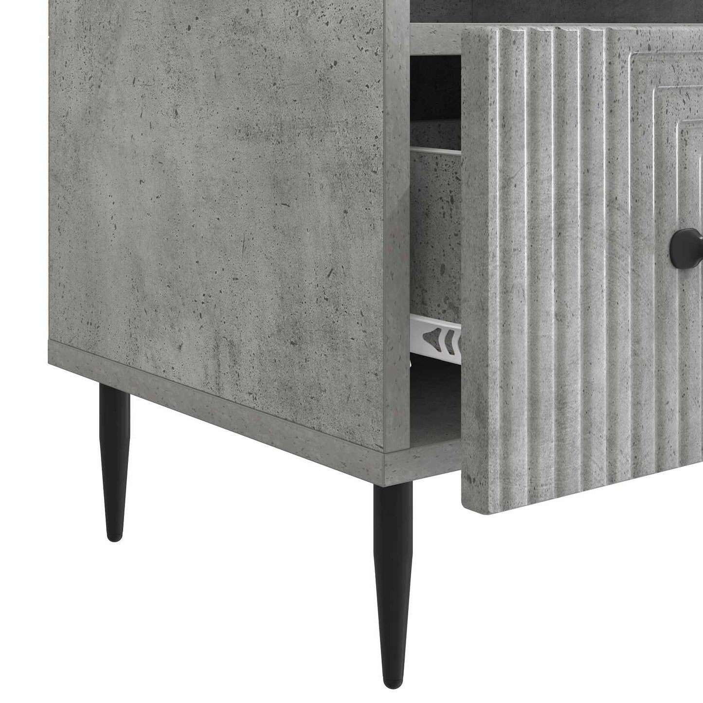 TV-Schränk Betongrau 102 x 34,5 x 50 cm Holzwerkstoff