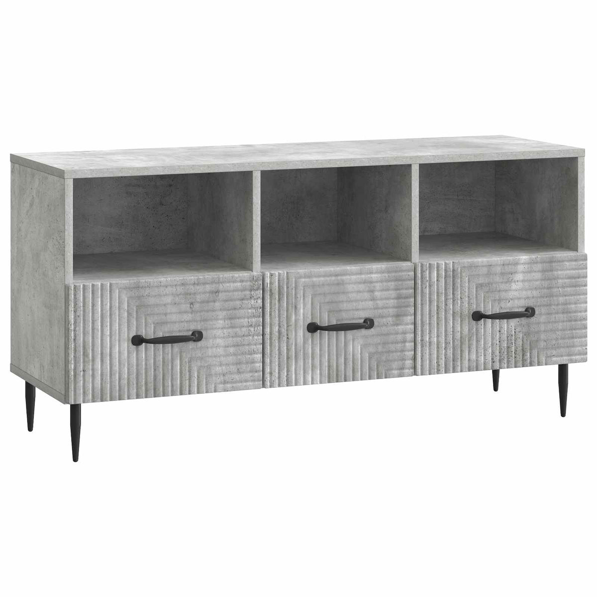 TV-Schränk Betongrau 102 x 34,5 x 50 cm Holzwerkstoff