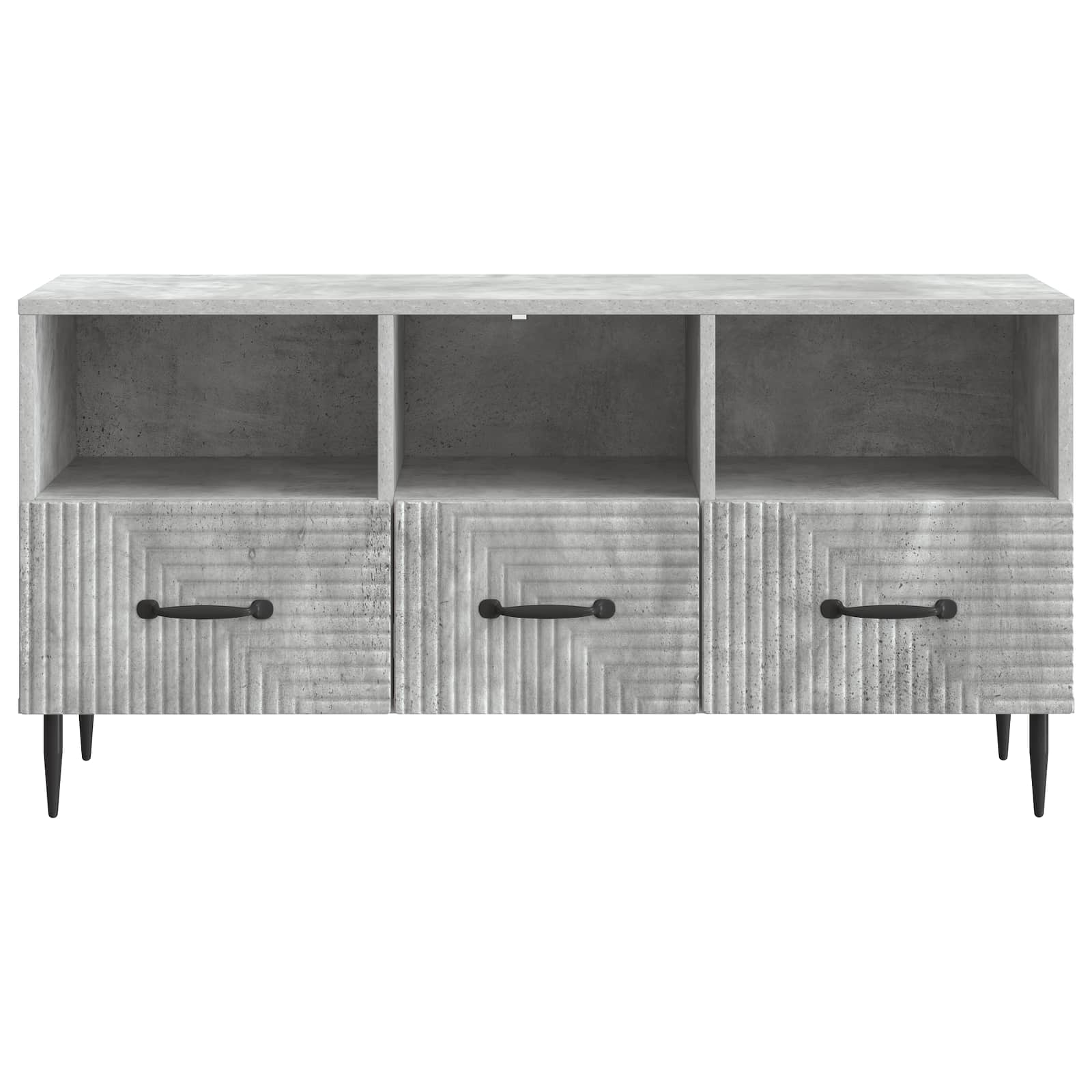 TV-Schränk Betongrau 102 x 34,5 x 50 cm Holzwerkstoff