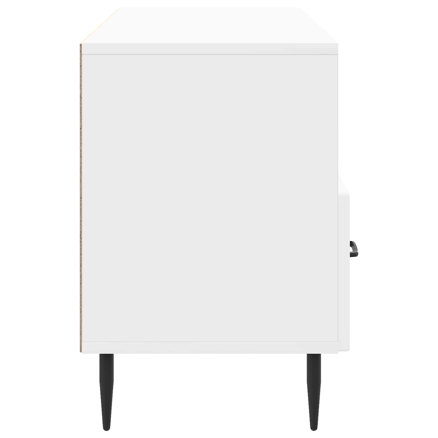 TV-Schränk Hochglanz Weiß 102 x 34,5 x 50 cm Holzwerkstoff