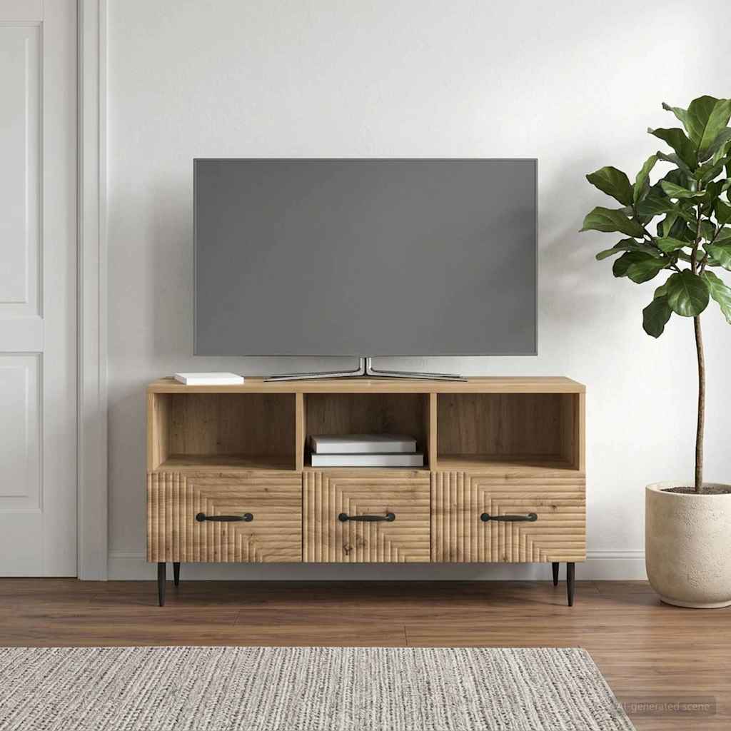TV-Schränk 102 x 34,5 x 50 cm Artisan-Eiche Holzwerkstoff