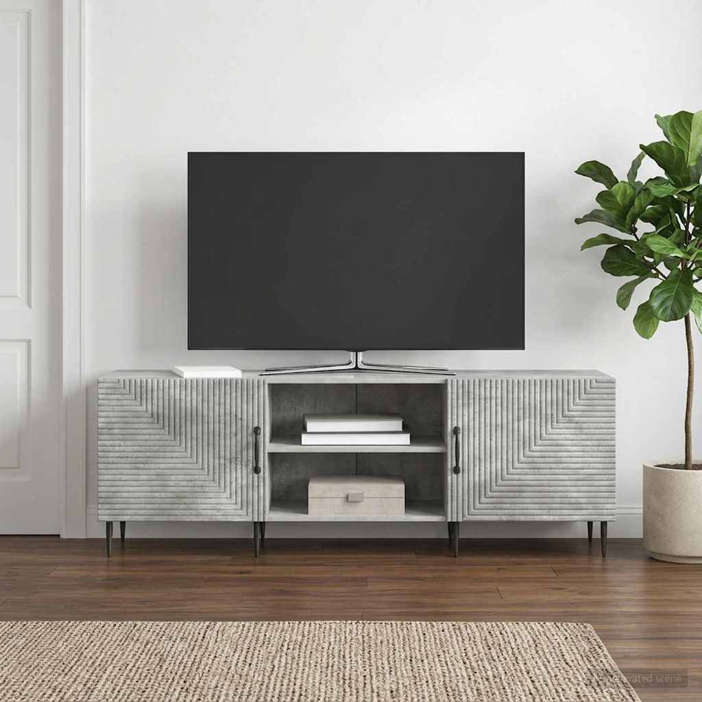 TV-Schränk 150 x 31 x 50 cm Betongrau Holzwerkstoff