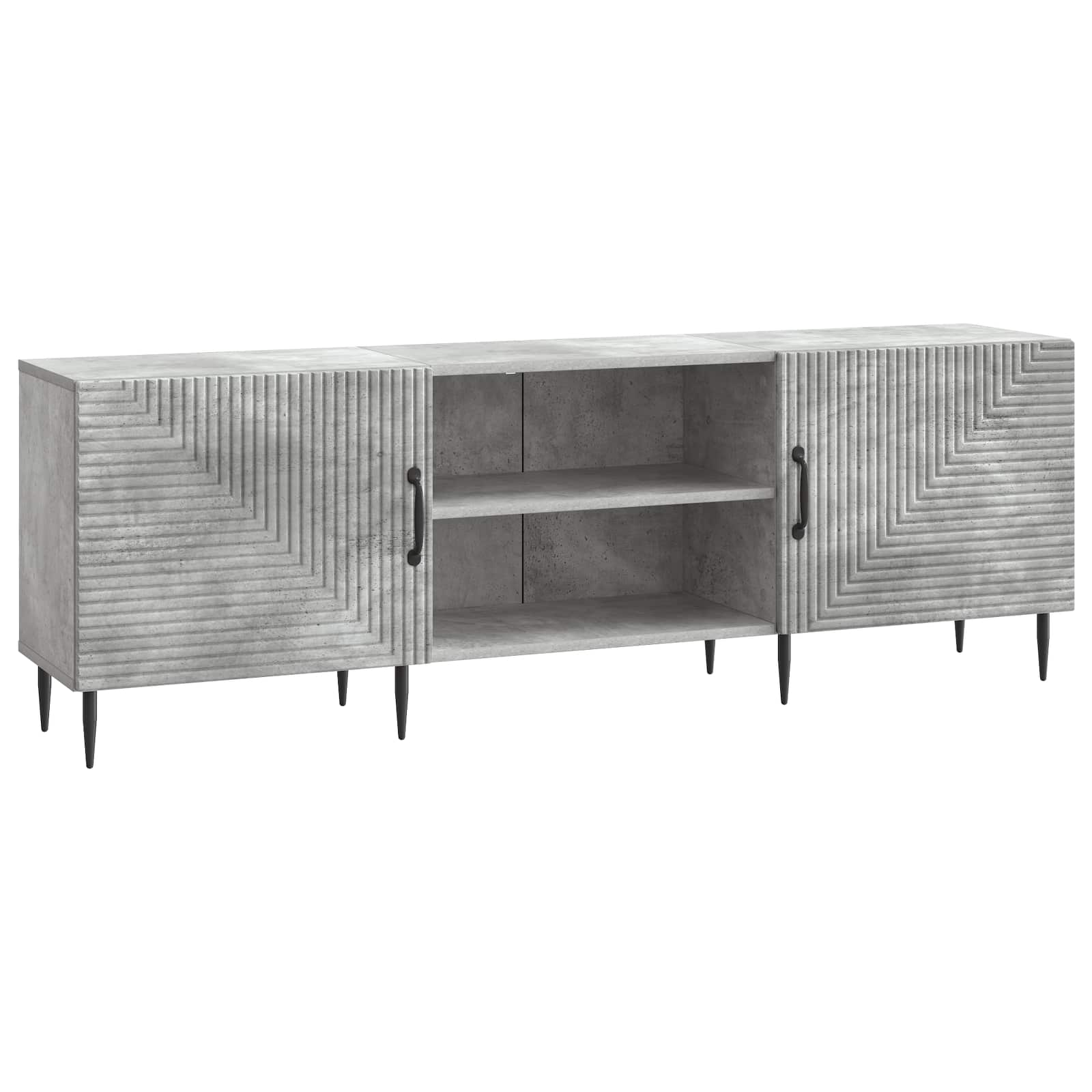 TV-Schränk 150 x 31 x 50 cm Betongrau Holzwerkstoff