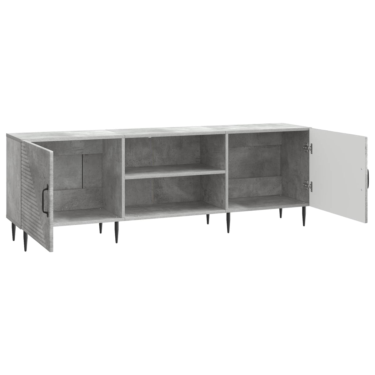 TV-Schränk 150 x 31 x 50 cm Betongrau Holzwerkstoff