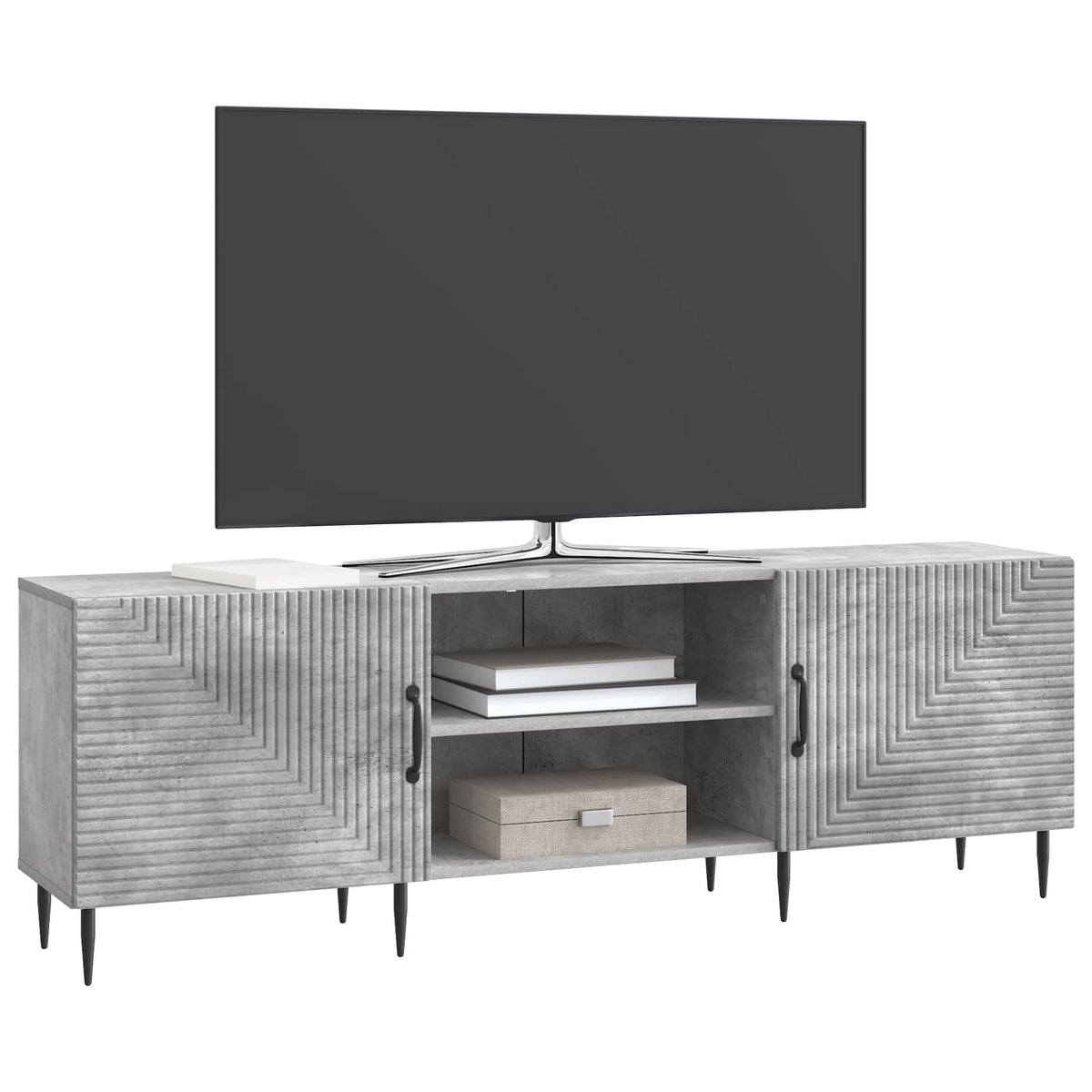 TV-Schränk 150 x 31 x 50 cm Betongrau Holzwerkstoff