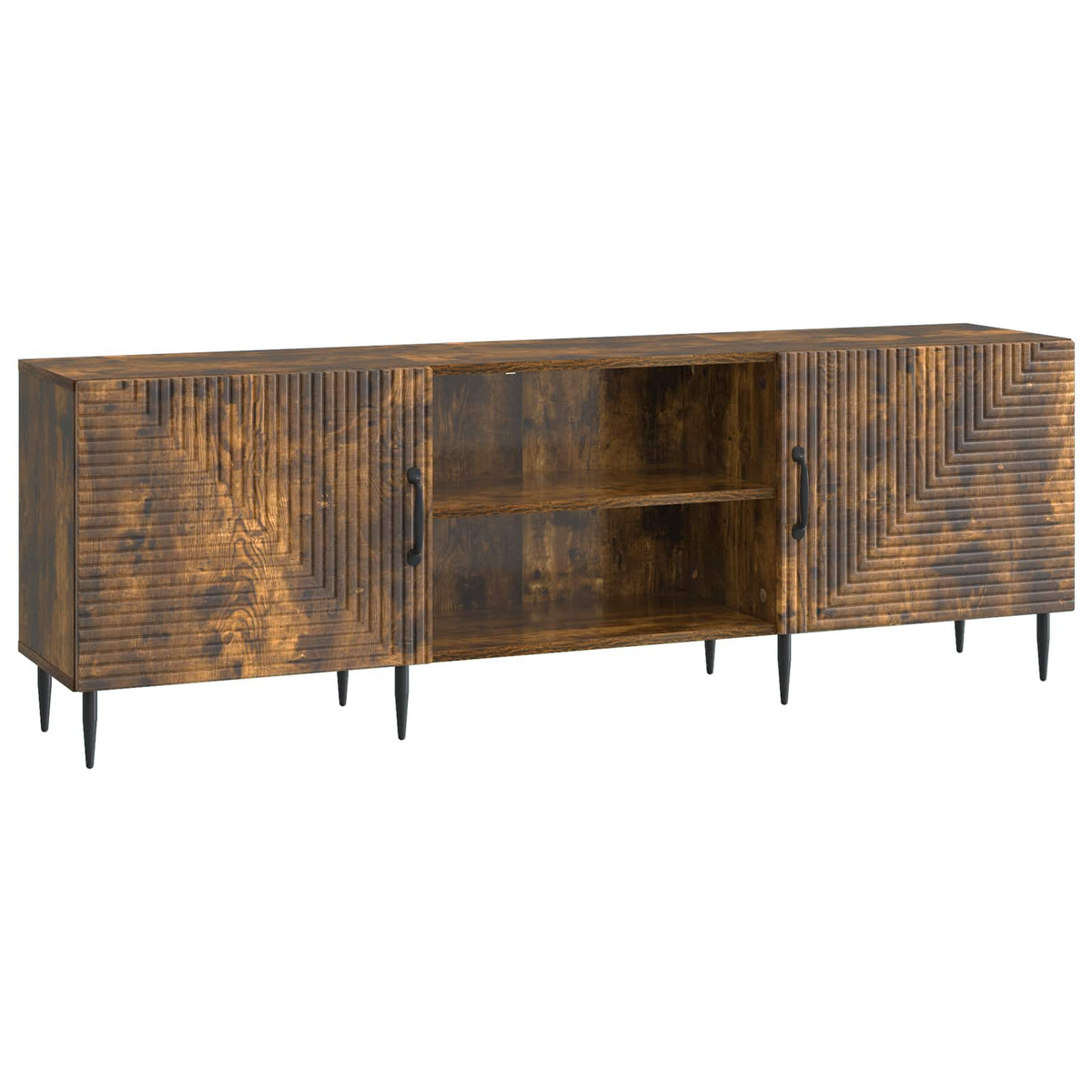 TV-Schränk 150 x 31 x 50 cm Räuchereiche Holzwerkstoff