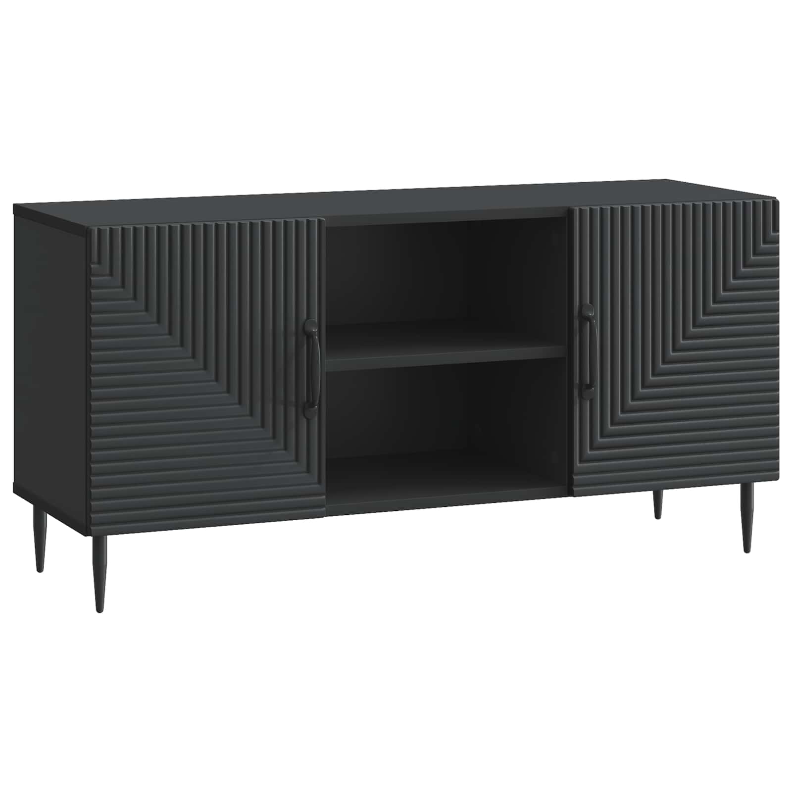 TV-Schränk Schwarz 102 x 34,5 x 50 cm Holzwerkstoff