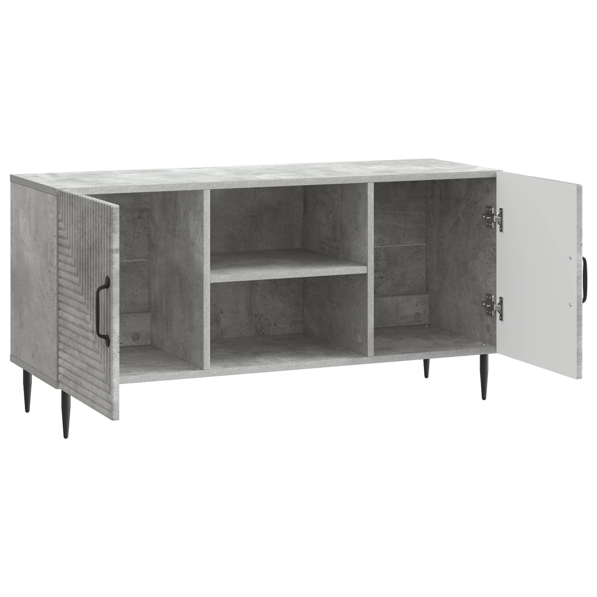 TV-Schränk Betongrau 102 x 34,5 x 50 cm Holzwerkstoff