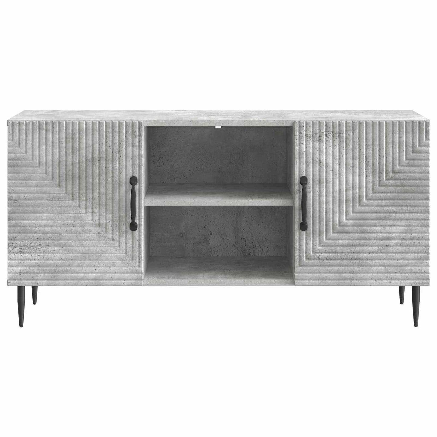 TV-Schränk Betongrau 102 x 34,5 x 50 cm Holzwerkstoff