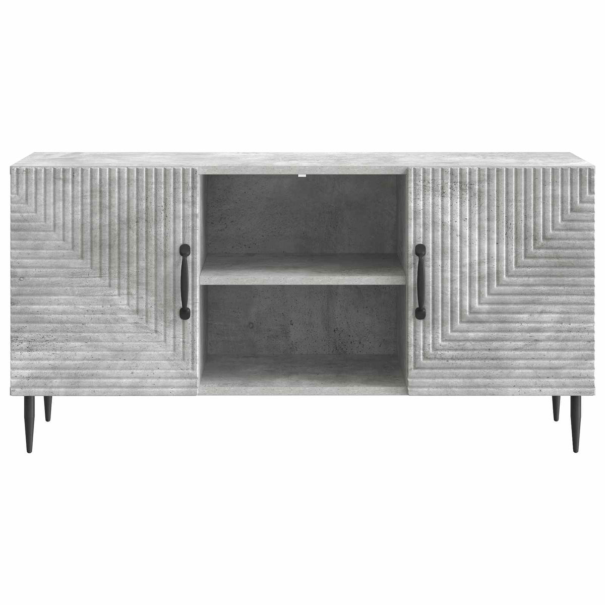 TV-Schränk Betongrau 102 x 34,5 x 50 cm Holzwerkstoff